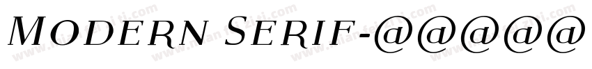 Modern Serif字体转换